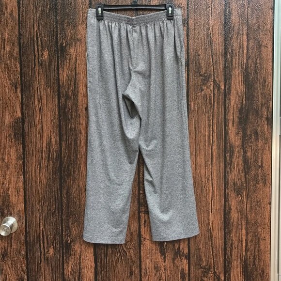 Alfred Dunner Flat Front Elastic Back Marled Knit Gray Pants Women Size 10 - Picture 9 of 9